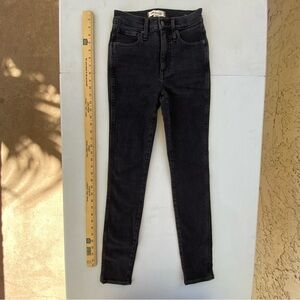 NWOT Madewell High Rise Women's Black Skinny Jeans size 24 00 New
